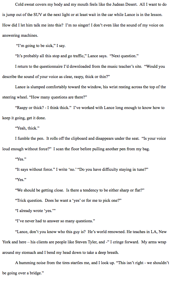 sample of line editing - after editing