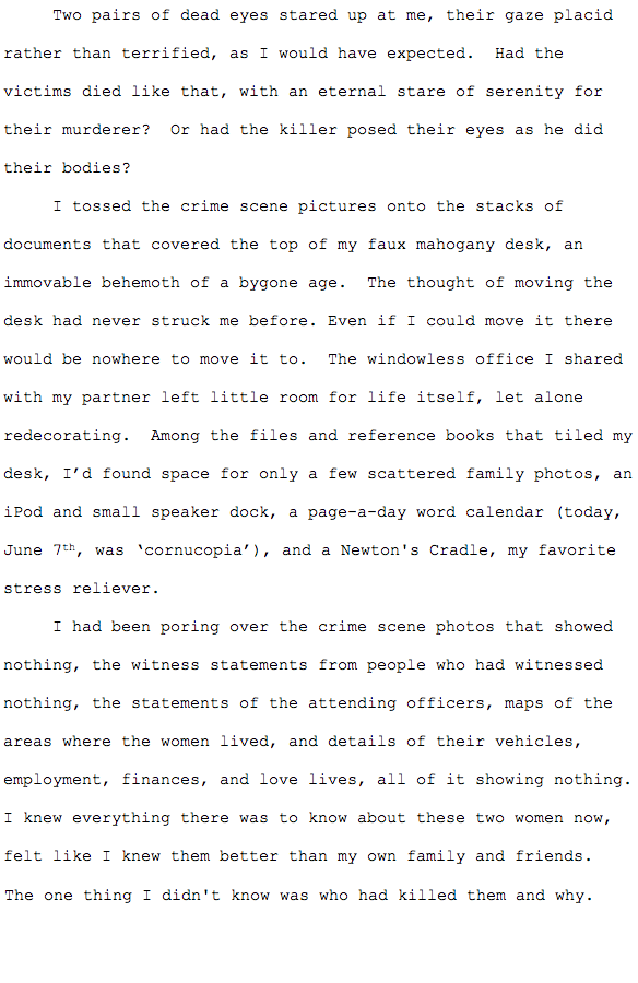 sample of line editing - after editing